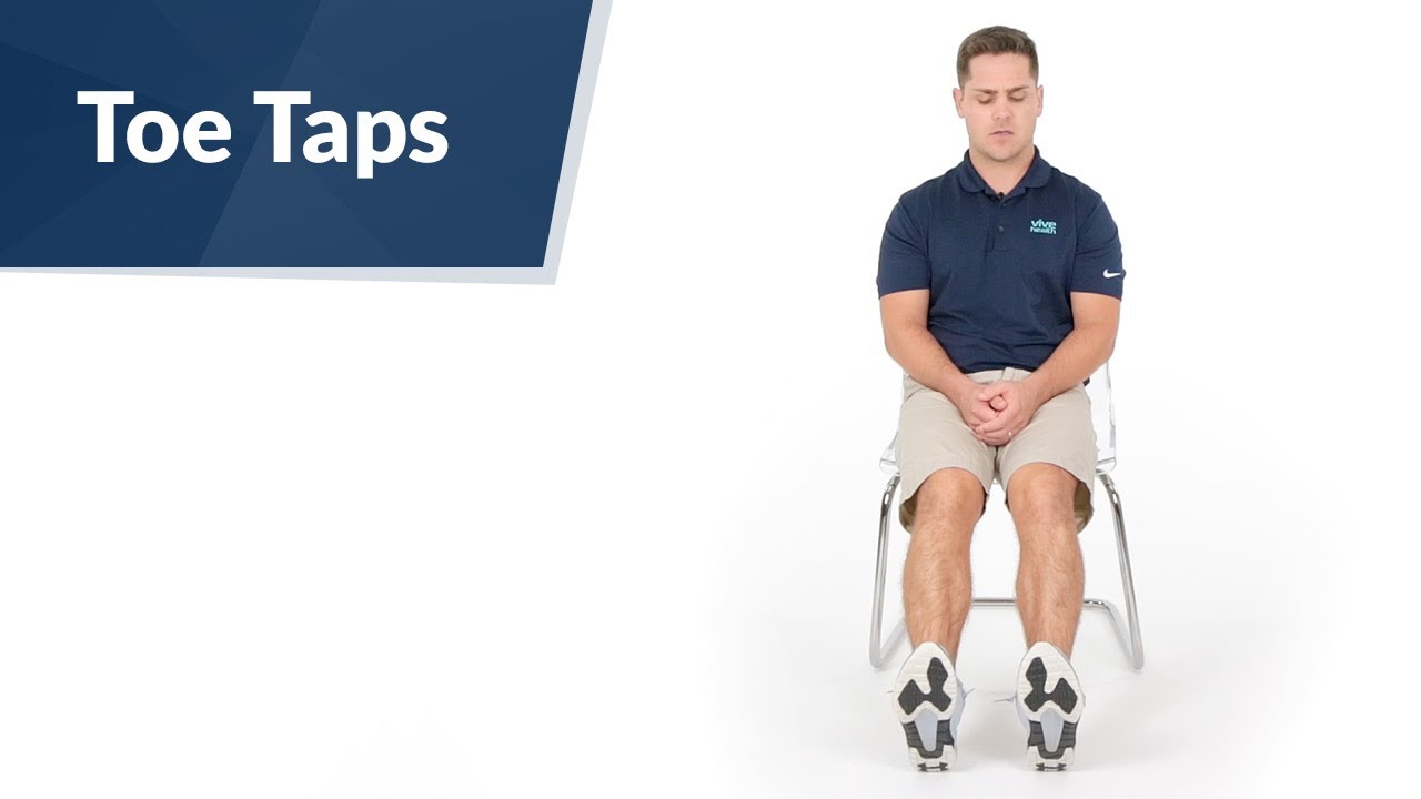 Seated Toe Tap Exercise