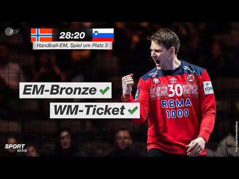 Spiel um Platz 3: Norwegen - Slowenien 28:20 - Highlights | Handball-EM 2020 - ZDF