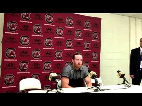 Hayden Hurst post game at Kentucky - Sept. 24, 2016