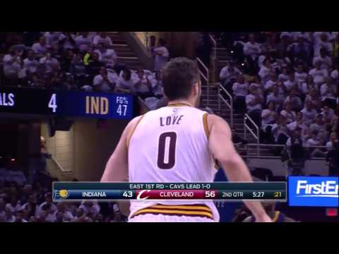 Kevin Love vs Indiana Pacers 17.04.2017 (27Pts) (Round 1 - Game 2)