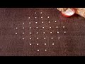 Simple sikku kolam with 8-2 straight dots | Melikala muggu | Chikku muggu | Kolangal|Unique Rangoli