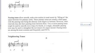 AP Non Chord Tones Part 1