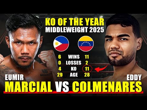 EUMIR MARCIAL vs EDDY COLMENARES | BR*TAL KO of the Year 2025 | Middleweight Slugfest Fight