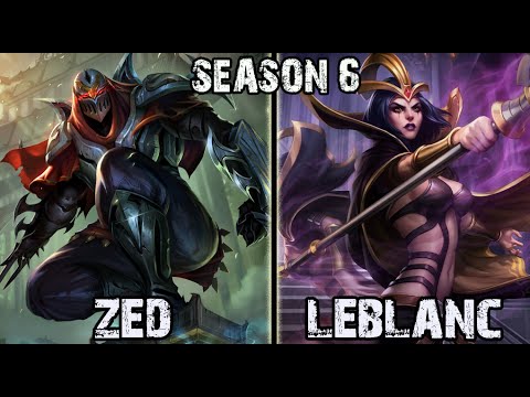 SKT T1 Faker Zed vs Leblanc MID Ranked Challenger Korea