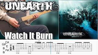 Watch It Burn / Unearth (screen TAB | Guitar lesson)