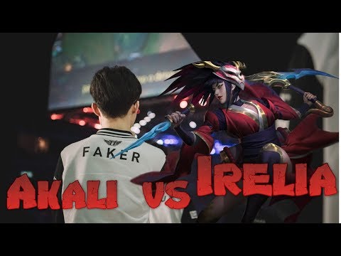 Faker - Akali vs Irelia Mid - LoL Season 9 KR Ranked | League Of Legends