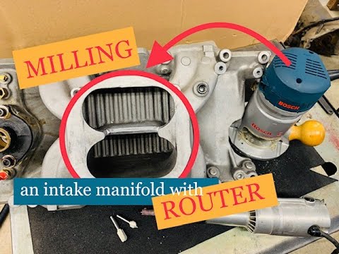 Milling your dual plane intake manifold with a router for higher RPM