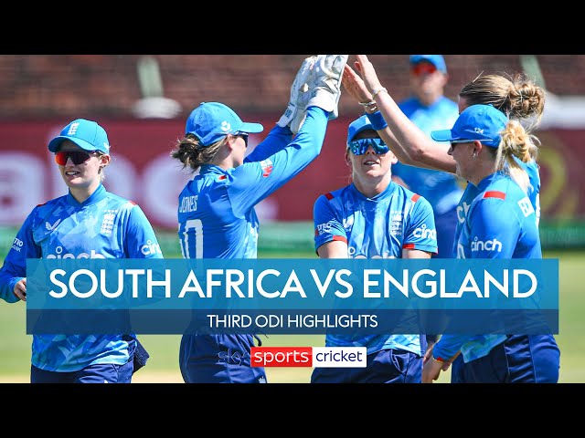 Tammy Beaumont half-century leads way | South Africa vs England | Third ODI highlights