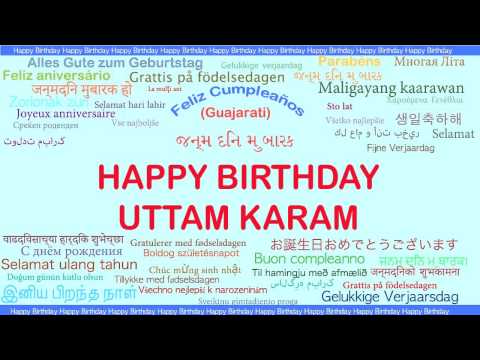 UttamKaram   Languages Idiomas - Happy Birthday