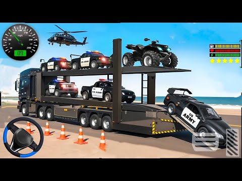 Army Vehicle Transporter Truck Simulator 2025 - Cargo Vehicle Driving Mountain 3D - Android GamePlay