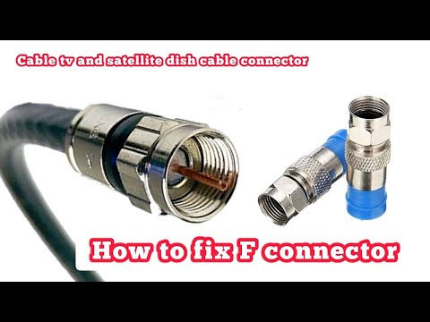 Coax TV Cable stripping connector install ||rg6 connector installation without special tools |E&E360