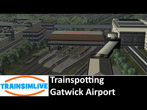 Let's Play Train Simulator 2016 - London to Brighton, Gatwick Trainspotting