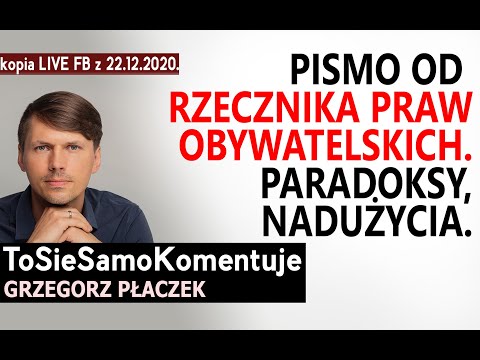 Działania rządu! Pismo od Rzecznika Praw Obywatelskich. Paradoksy, śmiertelność, nadużycia.