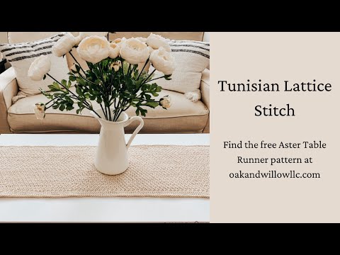 How to Crochet the Tunisian Lattice Stitch | Oak + Willow