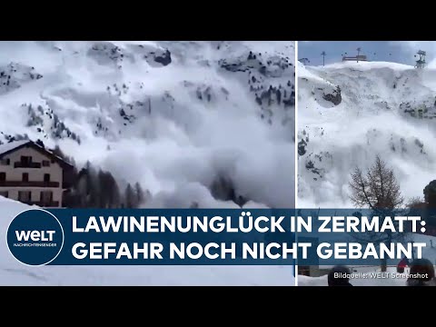 LAWINENUNGLÜCK IN ZERMATT: Gefahr noch nicht gebannt - keine Entwarnung für Wintersportler