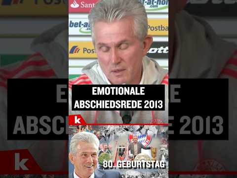 Video Thumbnail: Unvergessen: Heynckes' Abschiedsrede unter Tränen #shorts