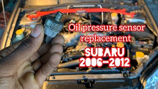 How to replace Oil pressure sensor Subaru