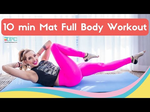 [Full Body] 10 Minute Pilates Mat Workout | 💪 4-Week Challenge (1/4) 💪 | Online Pilates Classes