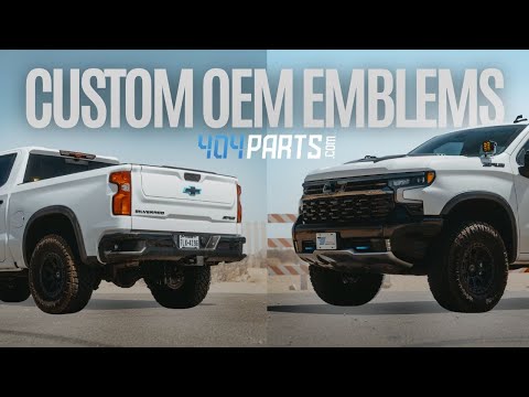 Custom OEM Emblems from 404 Parts | Chevy Silverado ZR2