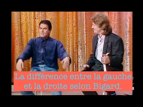 The difference between left and right according to Jean-Marie Bigard