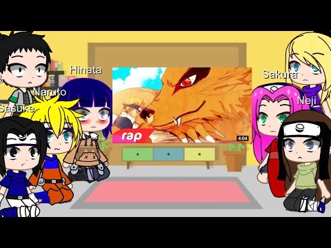 Naruto's room reacting to Kurama's rap.