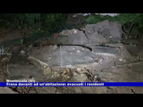 Monteviale (VI). Landslide in front of house: residents evacuated August 29, 2025