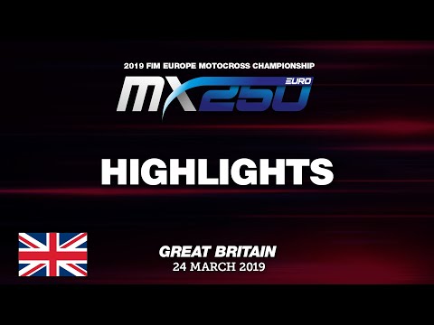 EMX250 Race 1 Highlights Round of Great Britain 2019 #motocross