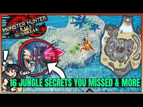 SECRET ISLAND FOUND - New Monsters & Camps & More - Jungle Breakdown - Monster Hunter Rise Sunbreak!