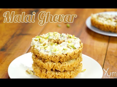 Malai Ghevar | How to Make Malai Ghevar | Malai Ghevar Recipe
