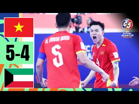 Vietnam fight back TWICE in 9-goal-thriller! | Vietnam - Kuwait | Highlights | AFC Futsal Asian Cup™