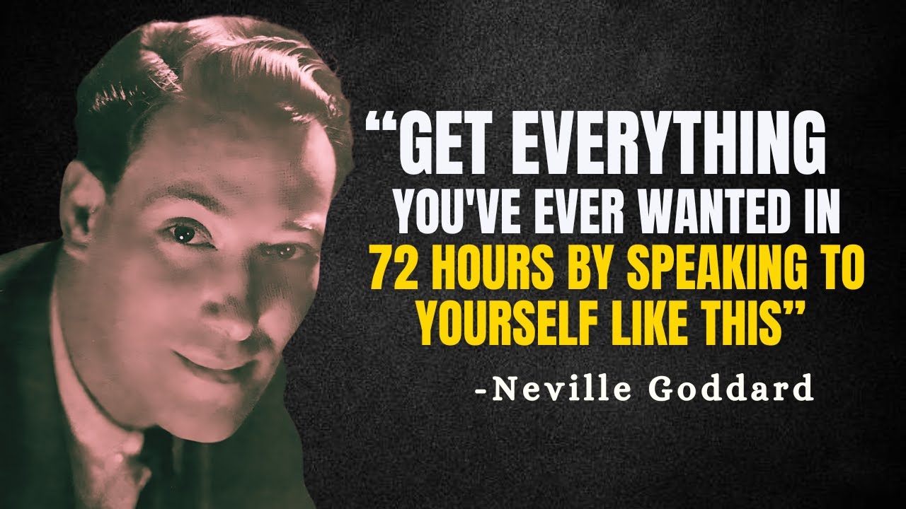 Change Your Life in just 3 DAYS by Speaking to Yourself Like This - Neville Goddard Motivation
