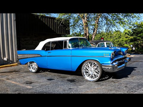 1957 Chevrolet Bel Air Convertible on 24-Inch Forgiato Wheels