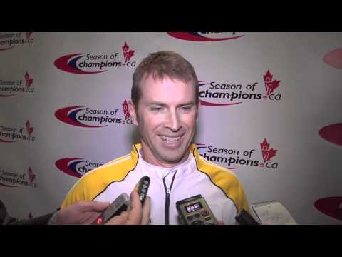 2011 Tim Hortons Brier - Draw 2 Media Scrum