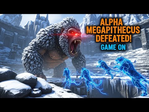 Defeating ALPHA Megapithecus Boss with Shadowmane Army | ARK Survival Evolved | Game ON