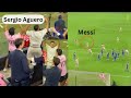 Sergio Aguero & his son’s crazy reaction to Messi free-kick goal