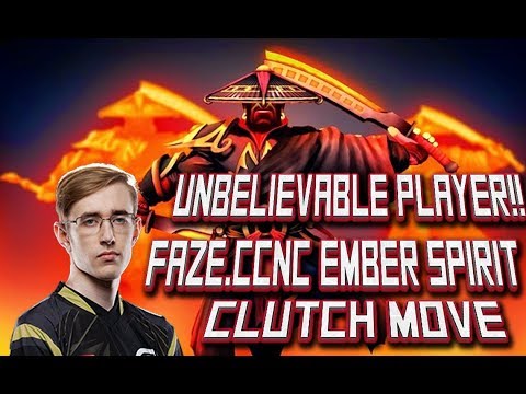 Dota 2 Hightlight Faze.CCNC Ember Spirit!! What a Player!! Clutch Move!!