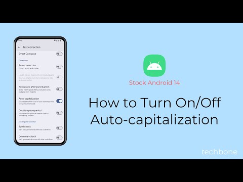 How to Turn On/Off Auto-capitalization [Android 14]