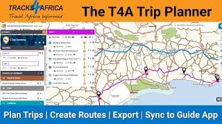 Tracks4Africa Trip Planner - Web-Based Overlanding Route Planner | Create Routes | Export | Sync