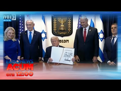 Știrile Euronews România - de la ora 12:00 - 13 octombrie 2025