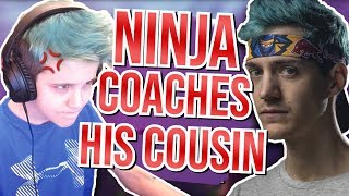 I'm Ninjas Cousin And He Coached Me On Fortnite Battle Royale