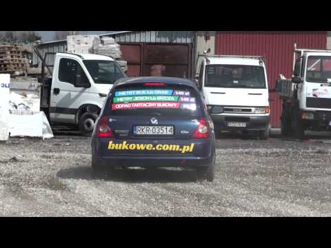 Witkowski Wojciech / Dziurkowski Paweł - Renault Clio - 1 runda MOR w KJS Rzeszów 29-03-2015