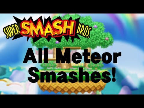 Super Smash Bros. - All Meteor Smashes / Spikes (Nintendo 64)