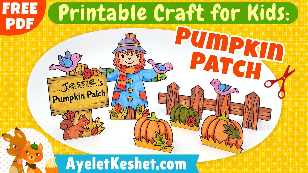 Build Your Own Paper Pumpkin Patch! Easy Fall Craft for Kids + Printable Template 🍂