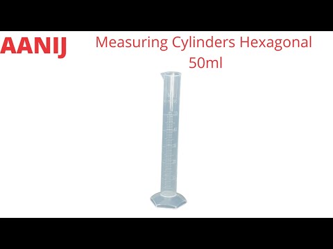 Aanij polypropylene measuring cylinder hexagonal base, for l...