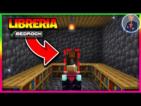 COME FARE UN PASSAGGIO SEGRETO DIETRO LA LIBRERIA SU MINECRAFT (PS4 SWITCH XBOX PE BEDROCK)