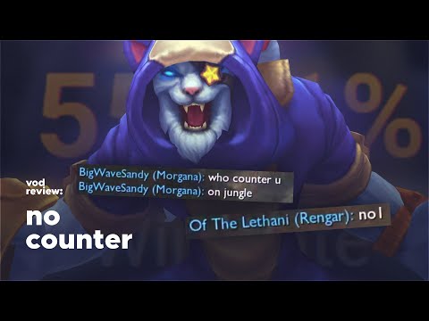 RENGAR Can't Be COUNTERED After The REWORK? 55% Winrate In CHALLENGER?! | VOD Review