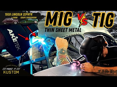  TIG & MIG Secrets 🤫 Welding SHEET Metal - Roof Install 1939 Lincoln Zephyr