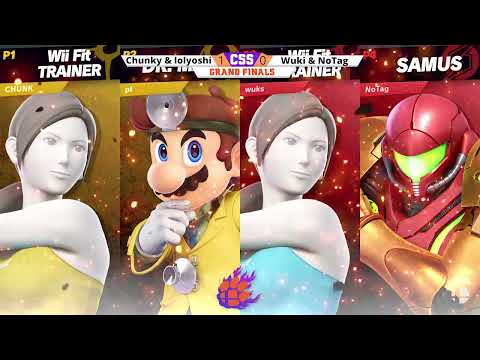 CSS 36 Doubles - GF - Wuki & NoTag (Wii Fit/Mario/Samus) vs. Chunky & lolyoshi (Wii Fit/Doc) - SSBU