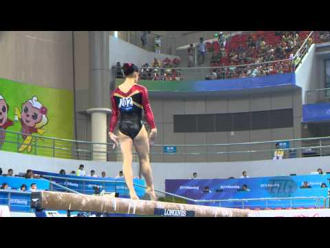 BUI Kim (GER) – 2014 Artistic Worlds, Nanning (CHN) – Qualifications Beam