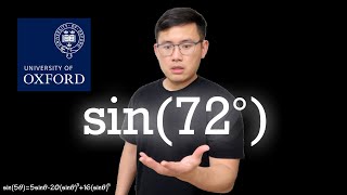 Download the video "Oxford MAT asks: sin(72 degrees)"